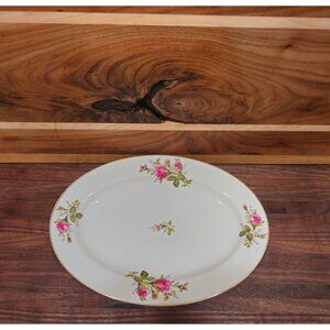 Thames Porcelain China "Moss Rose" 12" Platter